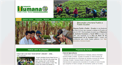 Desktop Screenshot of humana-ecuador.org